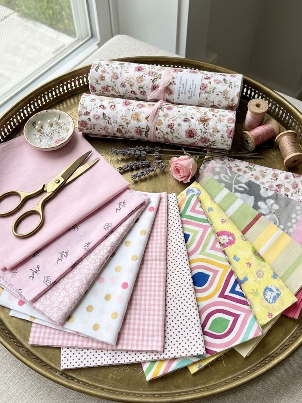 42pcs Vintage Sunshine Precut Quilt Cotton Fabric layer cake 10” squares quilt